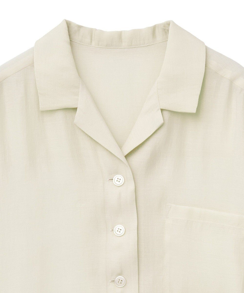 AMERICAN HOLIC 接触冷感シアー開襟半袖シャツ 