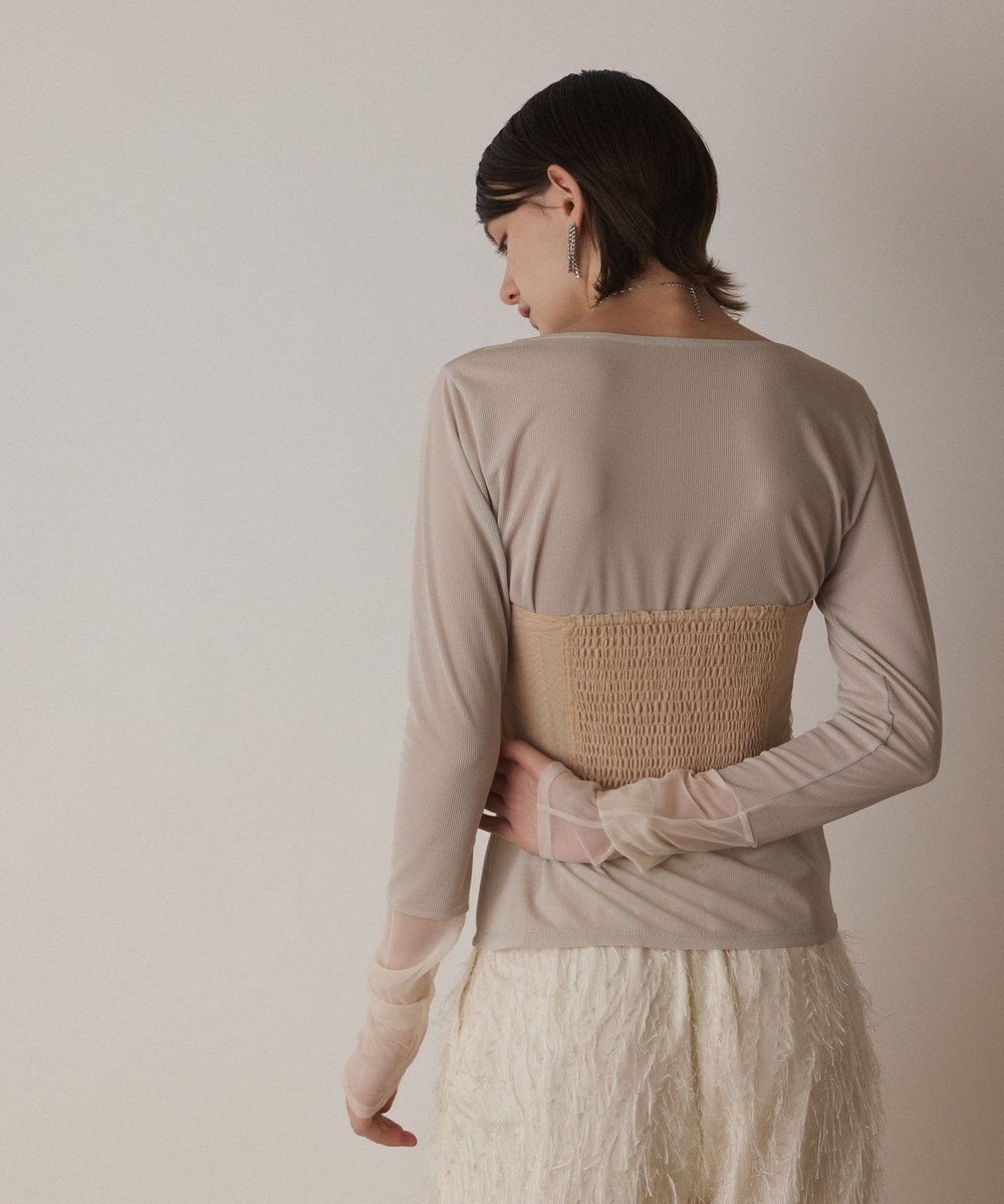 GRACE CONTINENTAL チュールベアトップ 