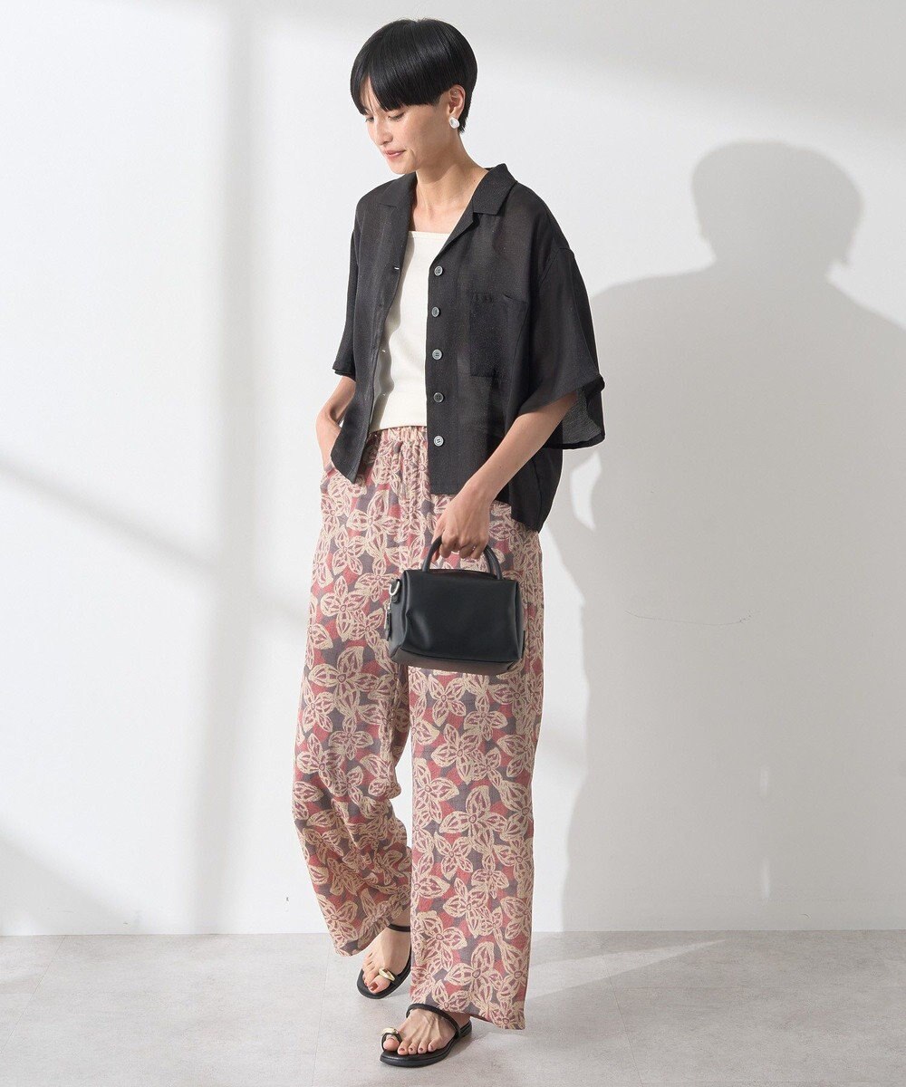 AMERICAN HOLIC 接触冷感シアー開襟半袖シャツ 