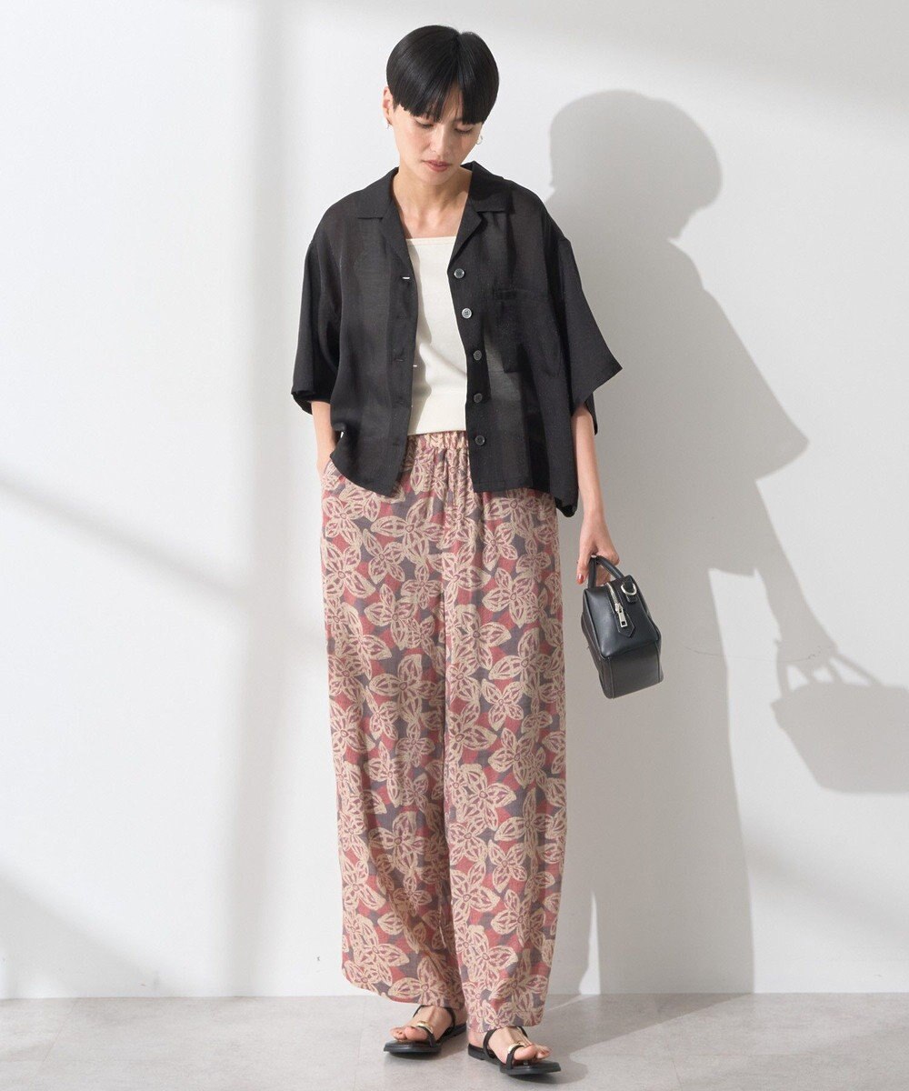 AMERICAN HOLIC 接触冷感シアー開襟半袖シャツ 