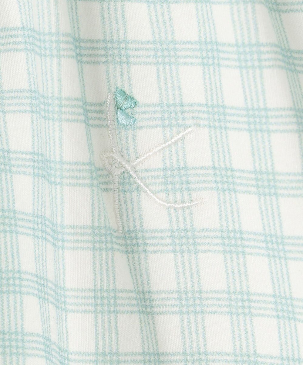 組曲 KIDS 【150-160㎝】シャーリングチェック トップス 