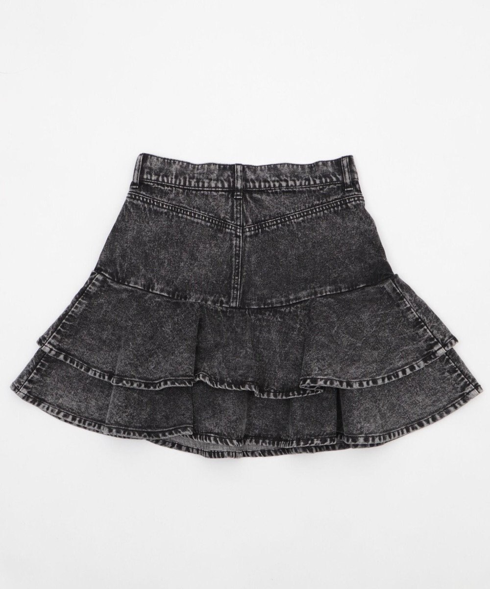 WEGO デニムフリルミニスカート 