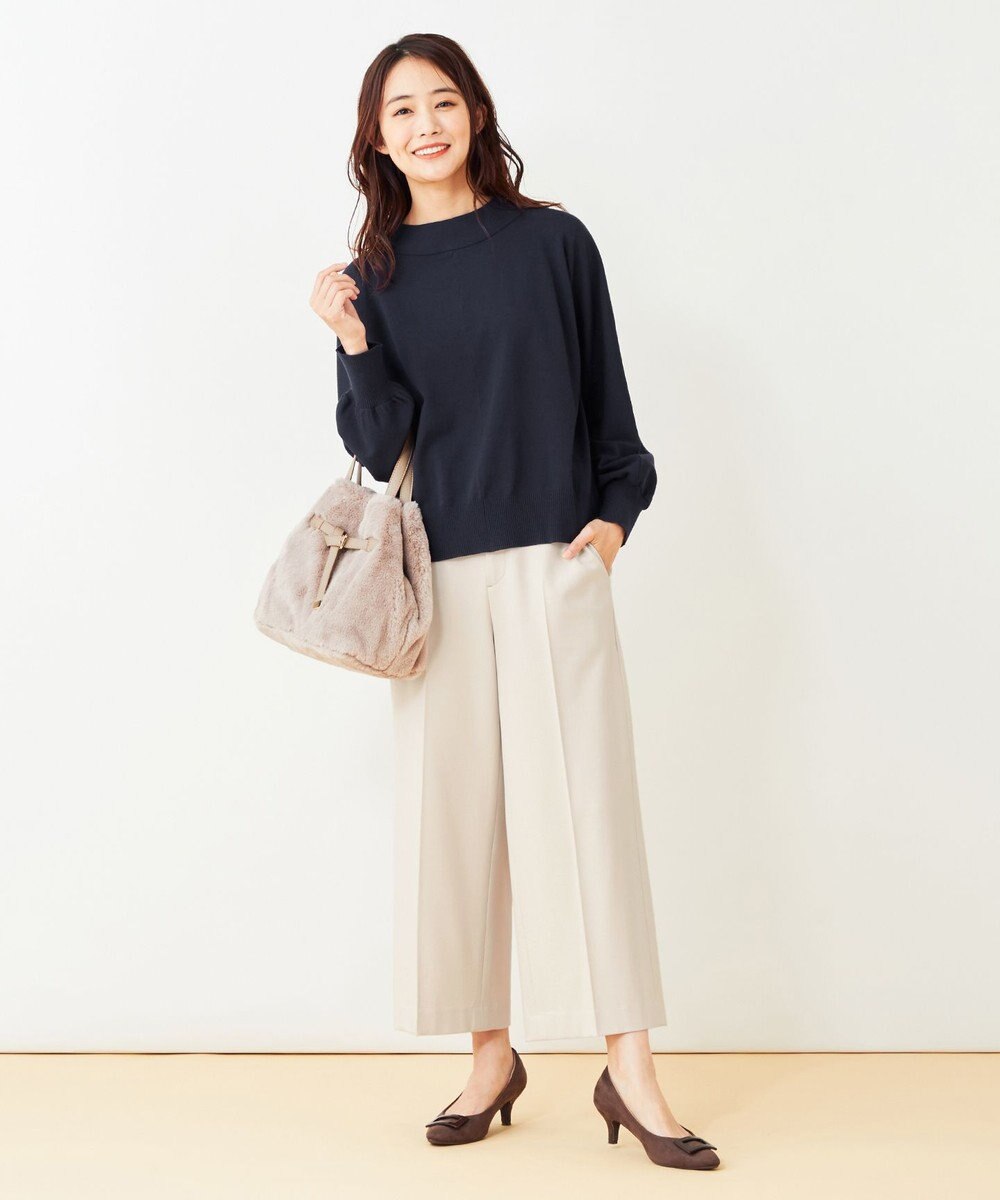 ANY SIS 【蓄熱効果】サーモトロン 2WAYストレッチ ワイドパンツ 