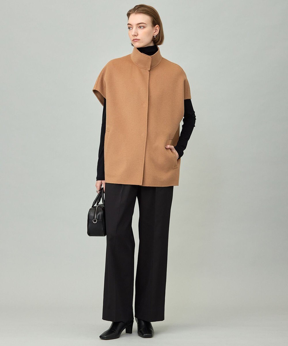 ICB L WoolRever  スタンドカラージレ 