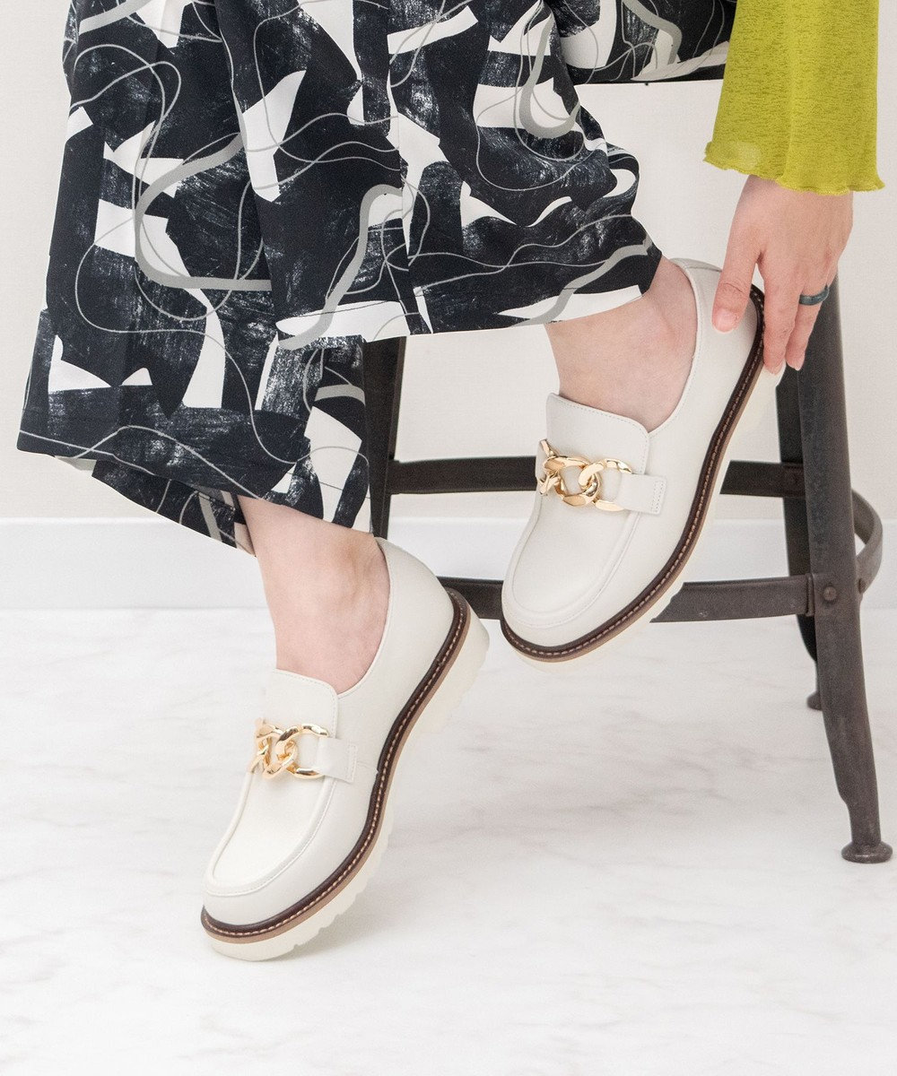 Bridget Birkin 【PARADIS COULEUR】メタルチェーンローファー 