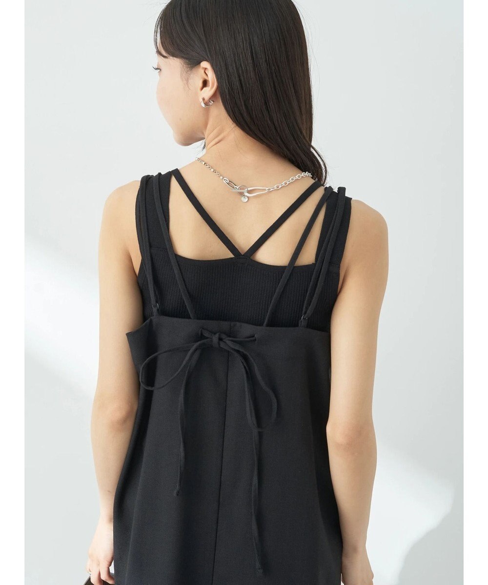 earth music&ecology ＳＥＴ２点ヘリンボーンベスト＋キャミドレ 