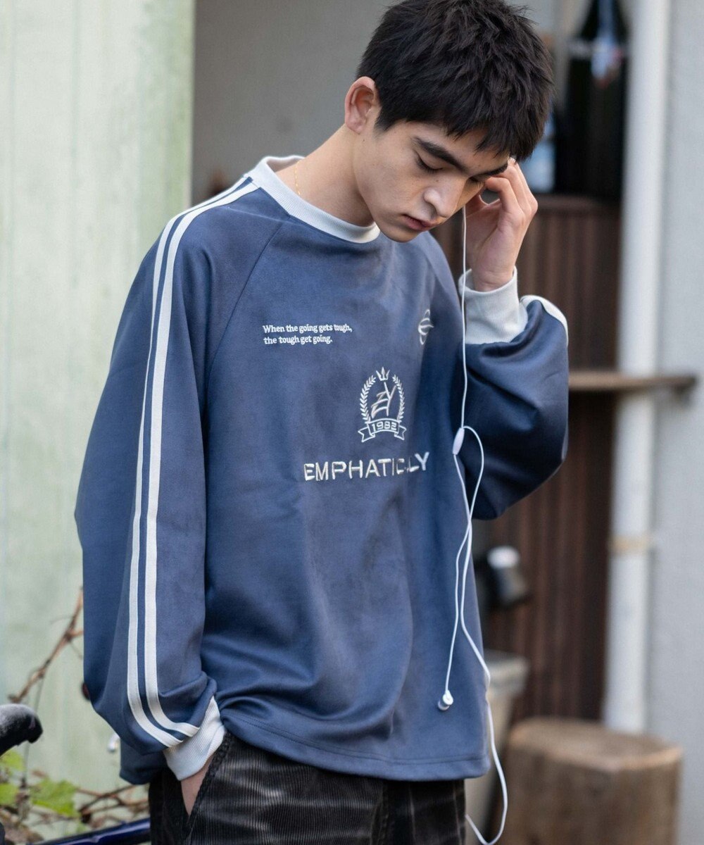 WEGO 【ユニセックス着用ITEM】フェイクスウェードゲームプルオーバー 