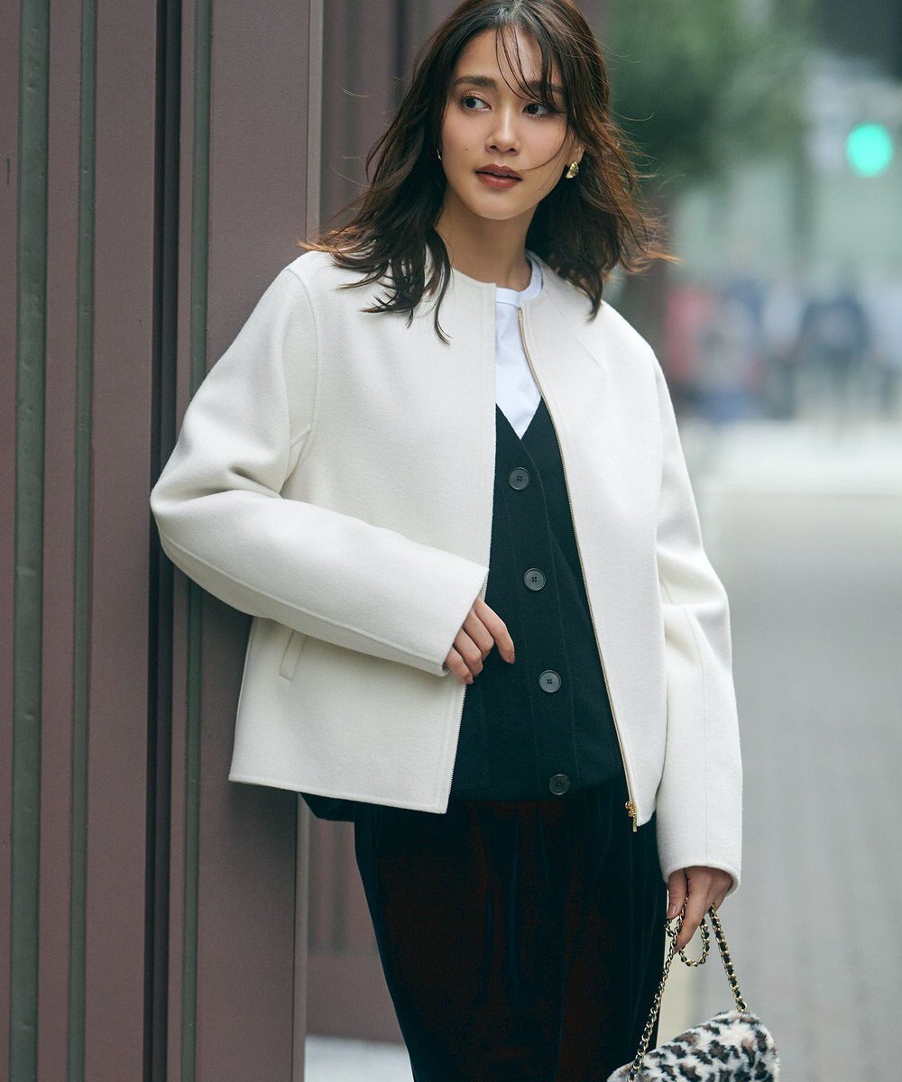 23区 ウールリバー ショート ブルゾン 