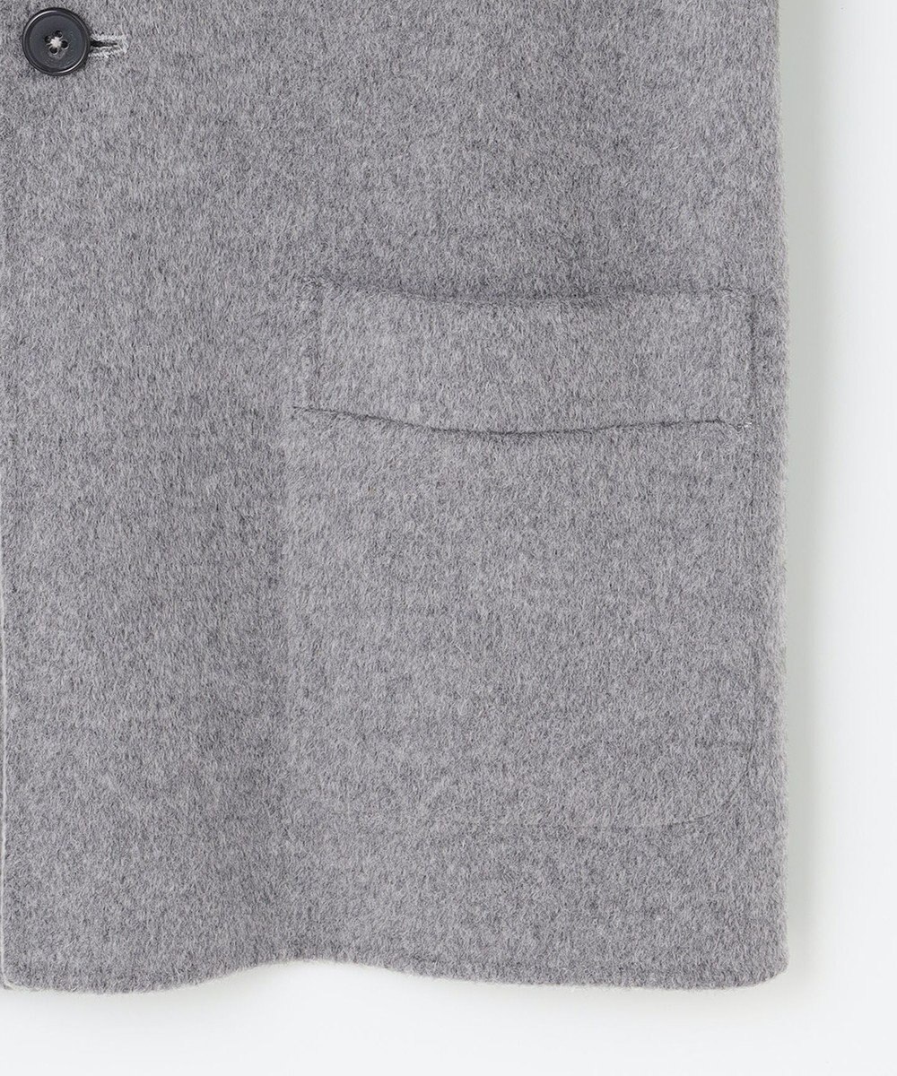 J.PRESS LADIES 【リバーシブル】ウールナイロン リバー フーデッドコート 