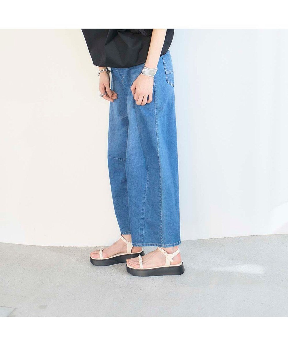 MODE ET JACOMO <noyau>パールデザイン厚底スポーツサンダル 