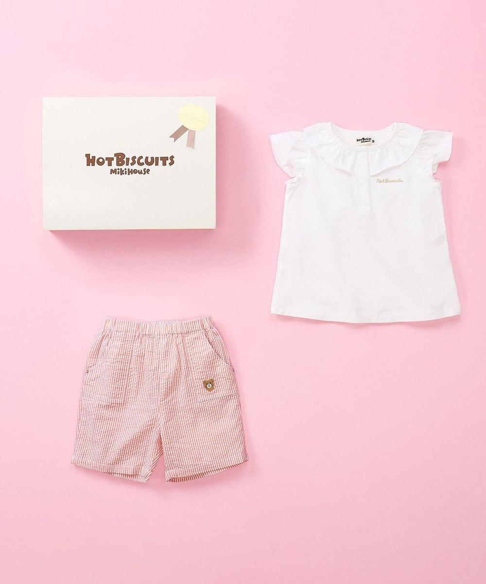 MIKI HOUSE HOT BISCUITS 半袖Tシャツ＆ハーフパンツギフトセット【BOX付き】 