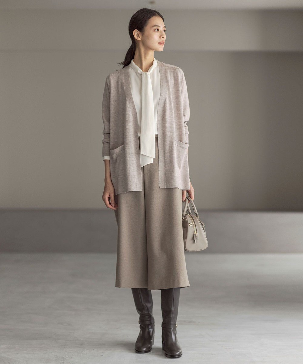 J.PRESS LADIES S 【WEB限定カラーあり・洗える】ツムギート flannel キュロット パンツ 