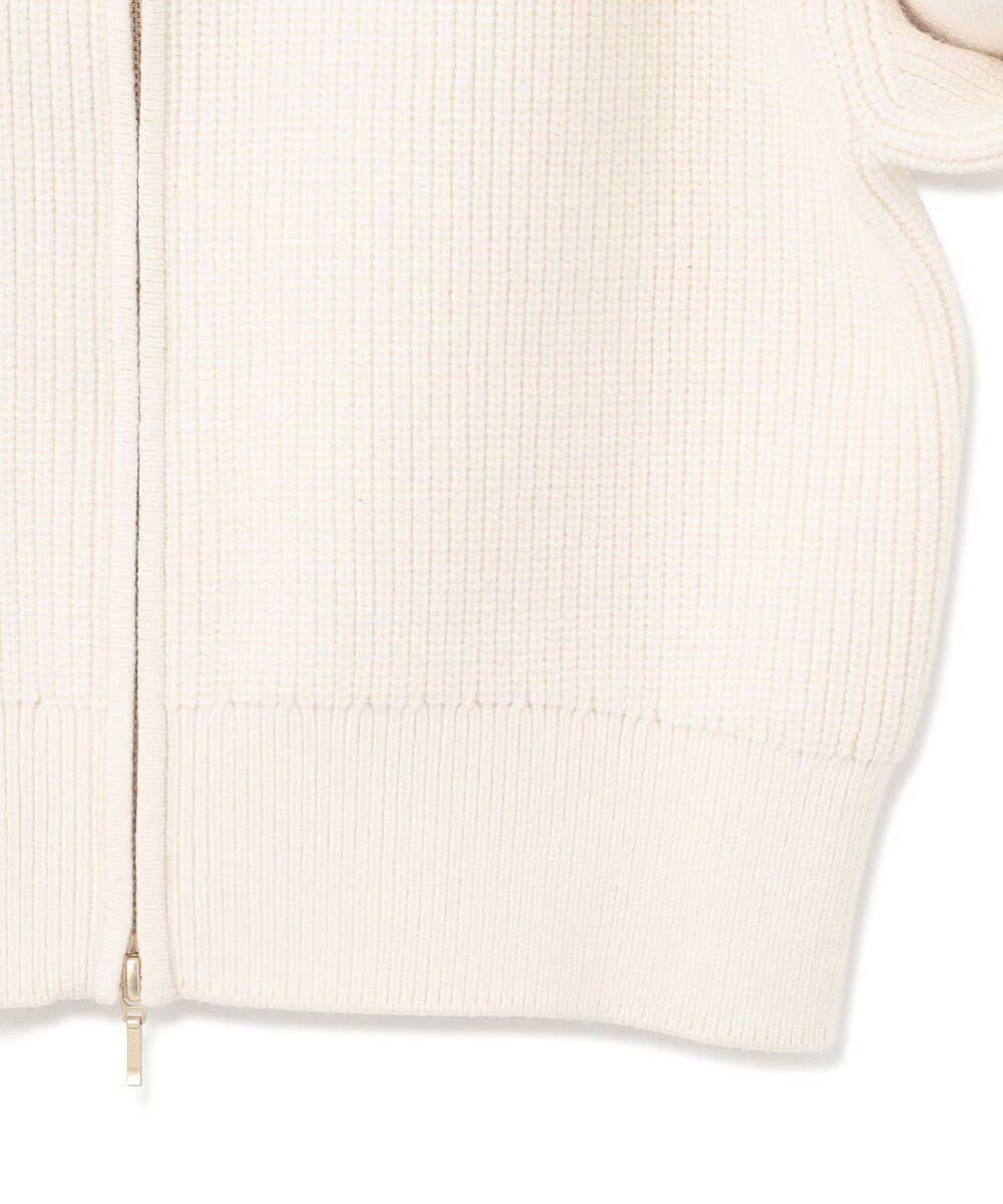 23区 S 【洗える】コットンリリー ニットブルゾン 