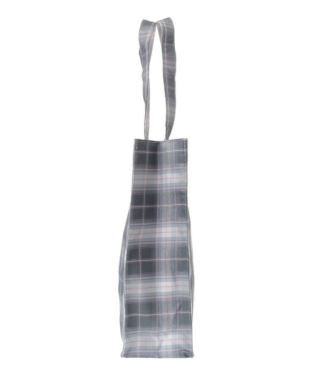 Maison de FLEUR ブランドロゴ刺繍チェックスクエアトート 