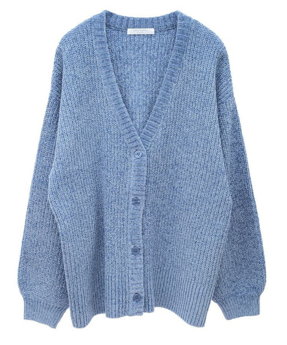 Green Parks ベロアモールＶネックカーディガン 