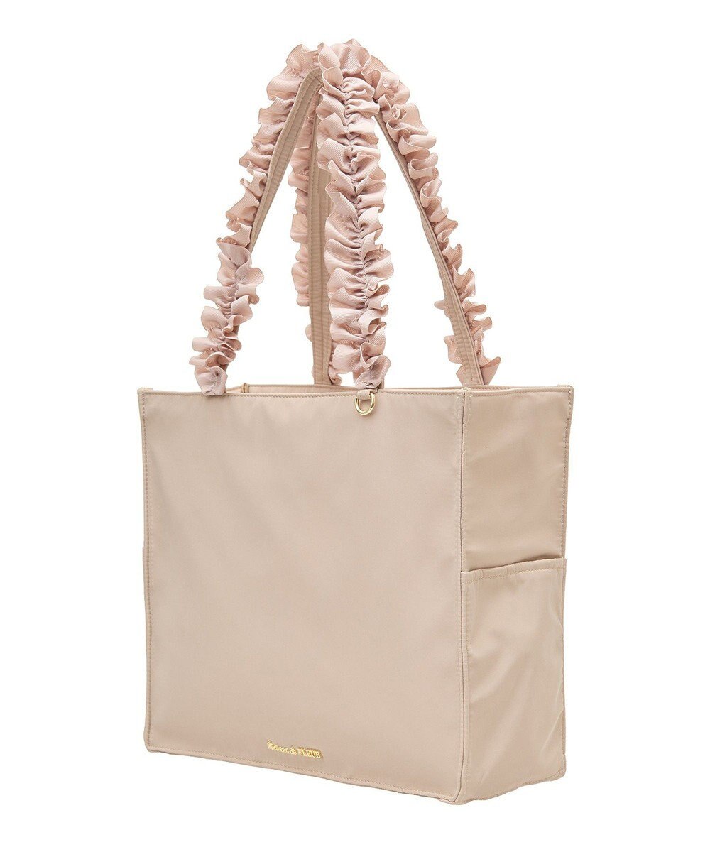 Maison de FLEUR EC限定サイドポケットフリルハンドルスクエアトート 