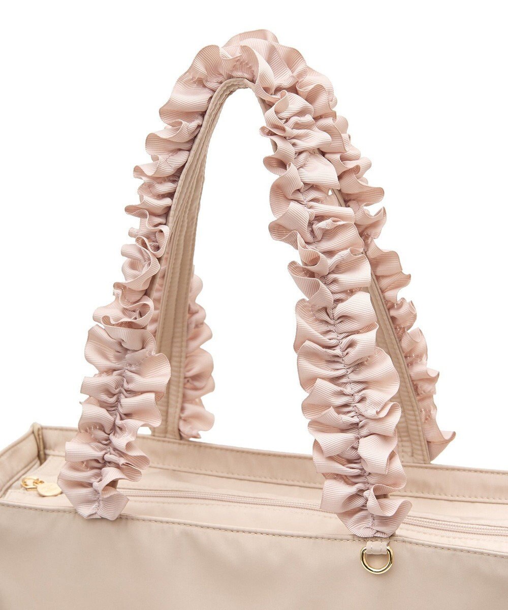 Maison de FLEUR EC限定サイドポケットフリルハンドルスクエアトート 