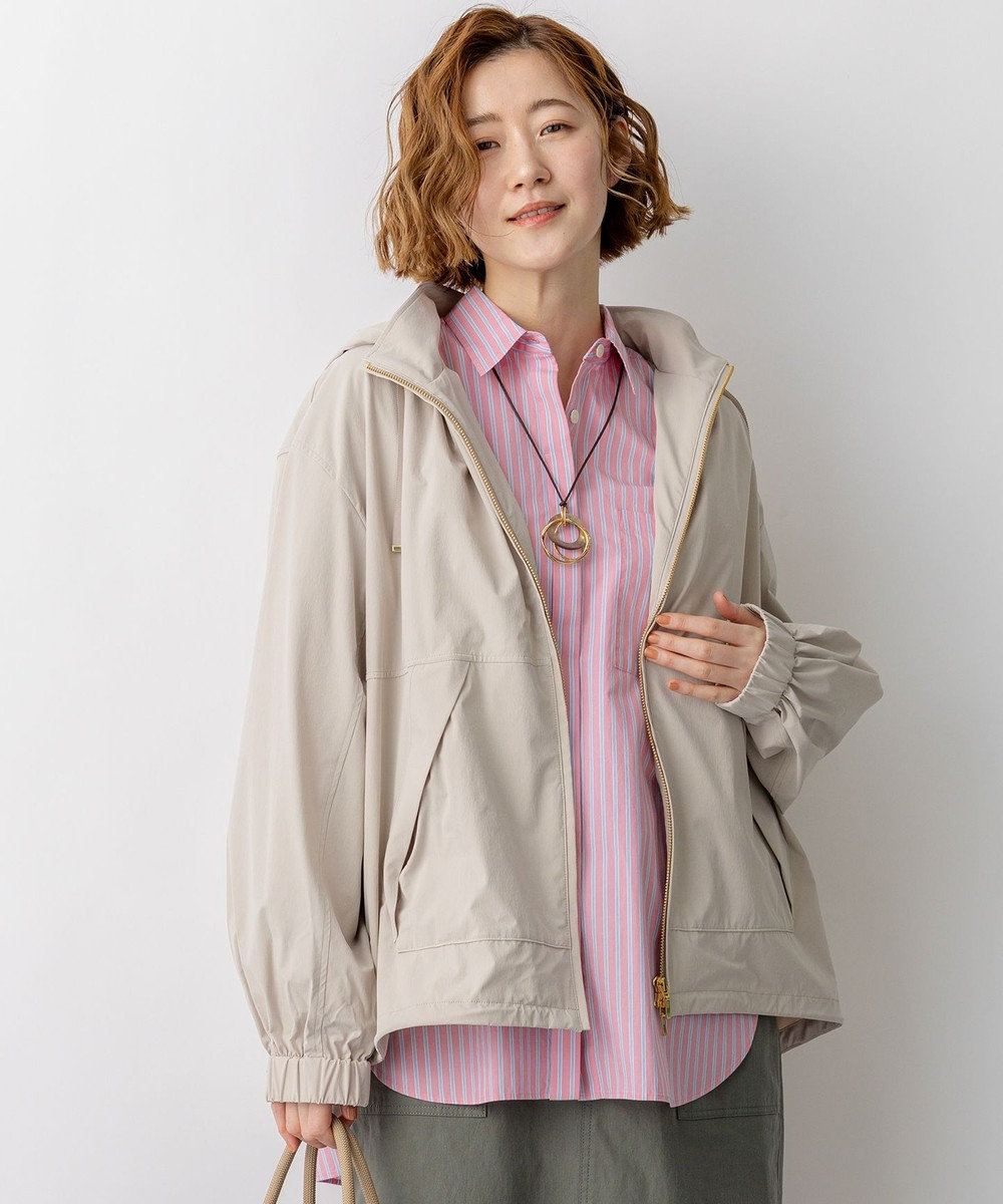 23区 【先行予約】2WAY ストレッチタフタ ボリュームスリーブブルゾン 