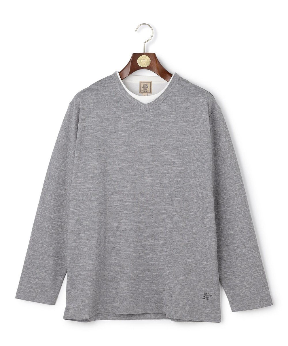 J.PRESS MEN 【WEB・一部店舗限定】フェイクレイヤード ロングスリーブTシャツ 