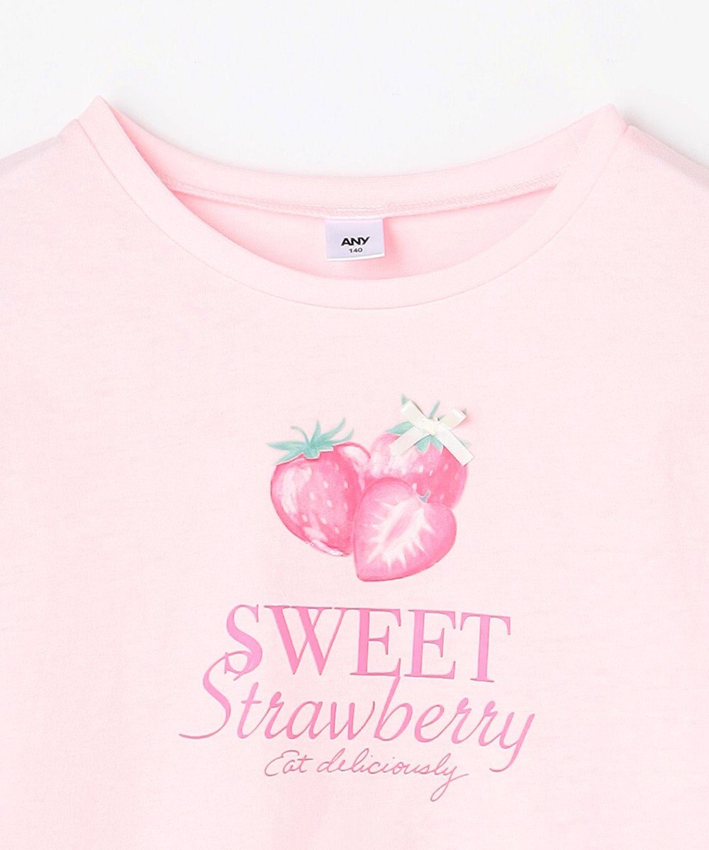 ANY KIDS 【Strawberry Collection】アートプリント 長袖Tシャツ 