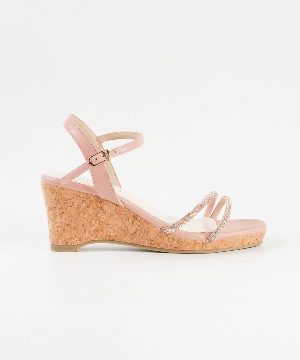 BONTRE 【pied du lapan/ピエドラパン】ビジューベルトウエッジサンダル/50756ZI 