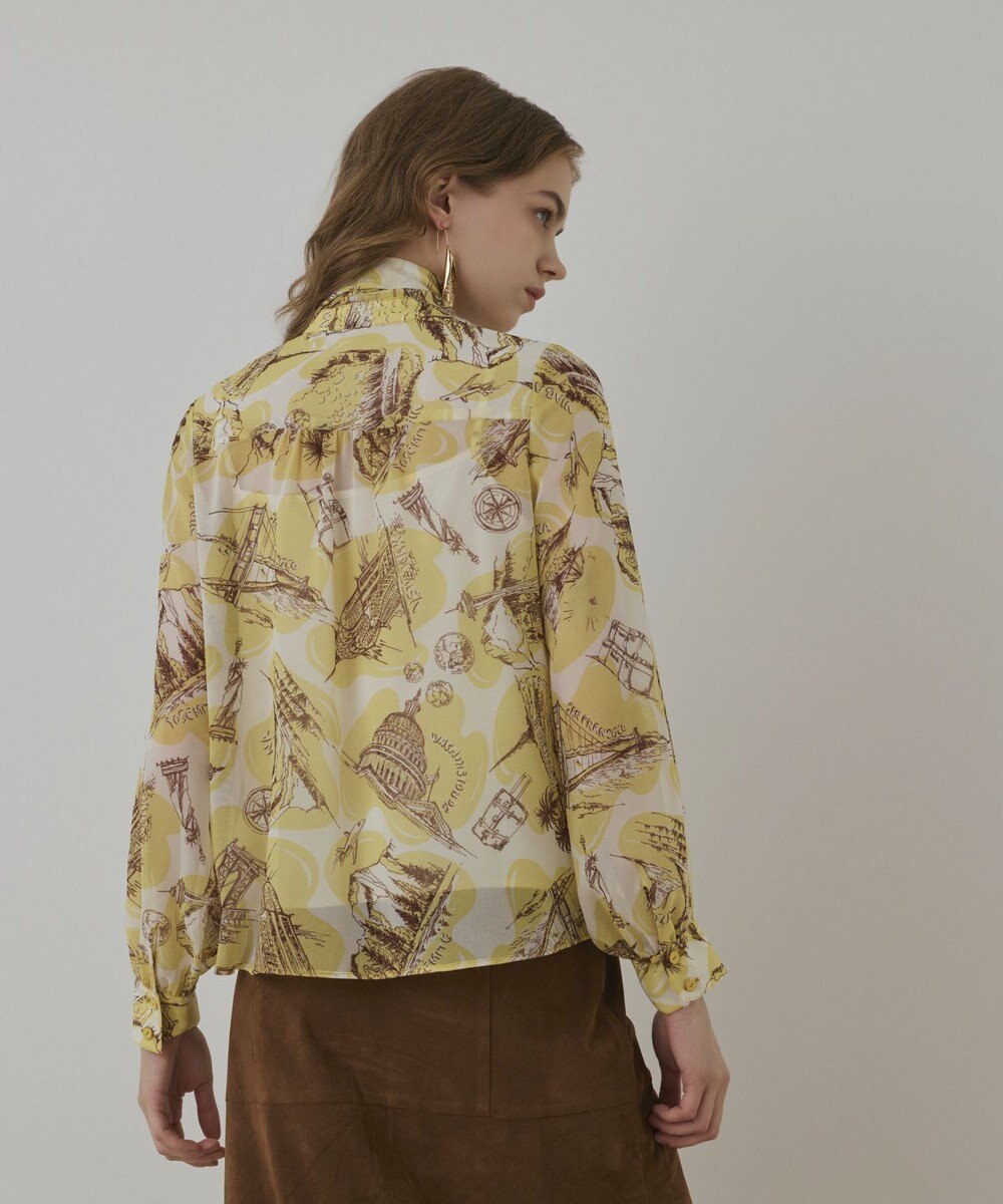 GRACE CONTINENTAL スカ－フタイブラウス 