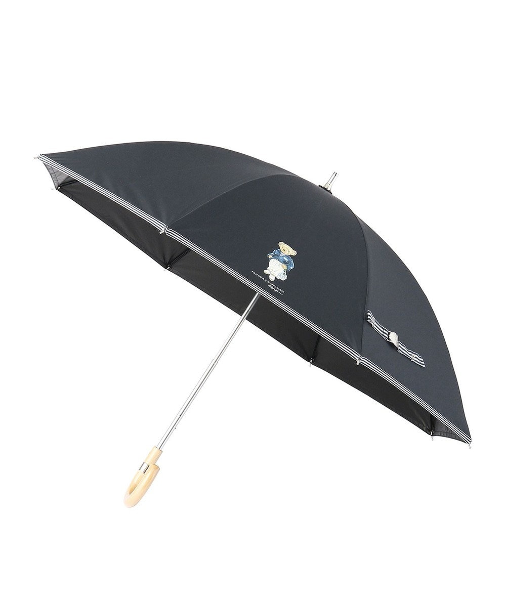 MOONBAT POLO RALPH LAUREN 晴雨兼用 長傘 ベア 日傘 一級遮光 遮熱 UV ブラック