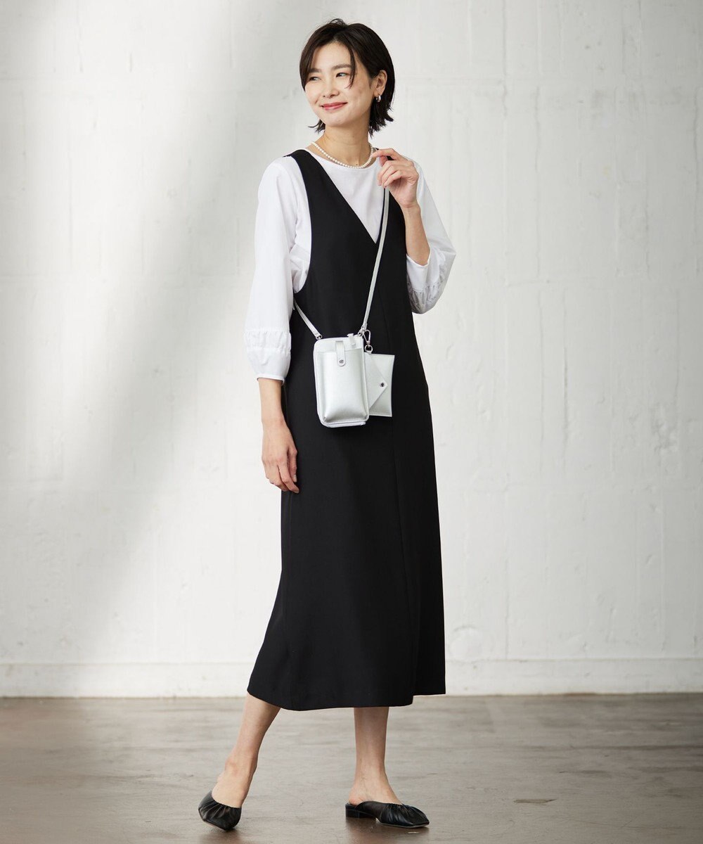 J.PRESS LADIES 【3WAY】 パールコイン 2連 ネックレス 