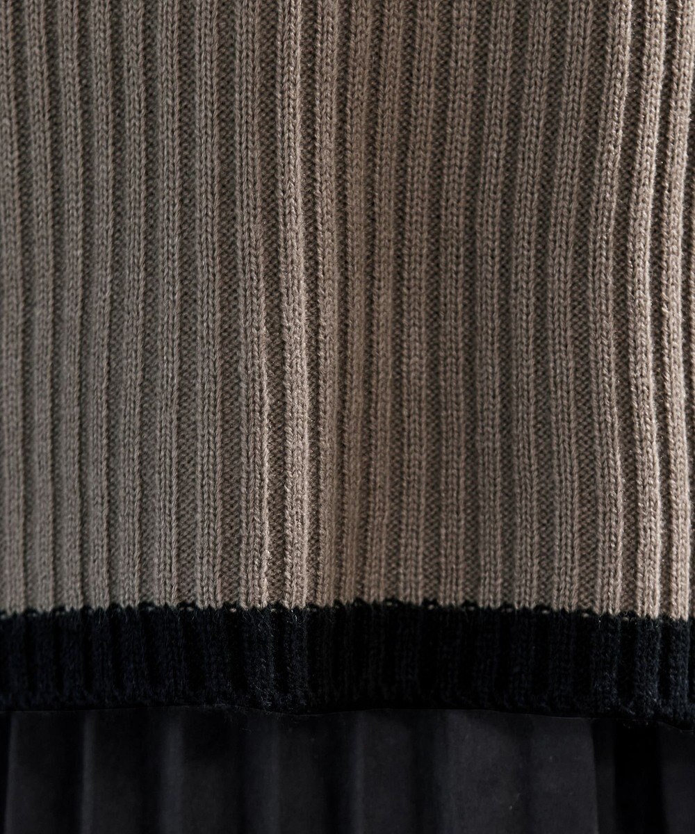 Tiaclasse 【洗える】ハイネックボーダープルオーバー 