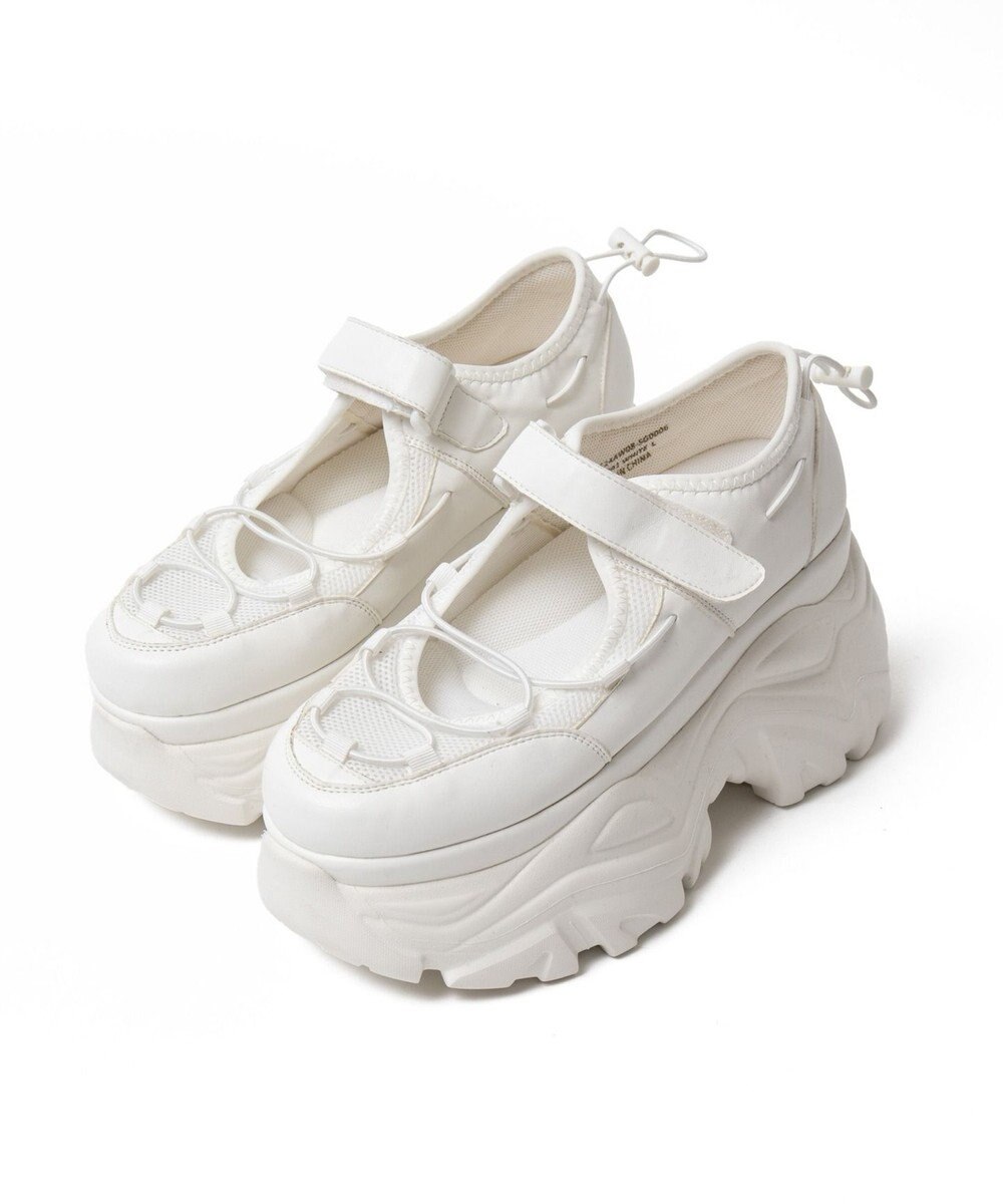 WEGO コードデザイン厚底ボリュームシューズ 