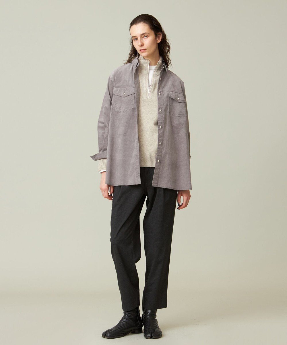 J.PRESS YORK STREET 【WOMEN】コーデュロイ ロングブラウス 