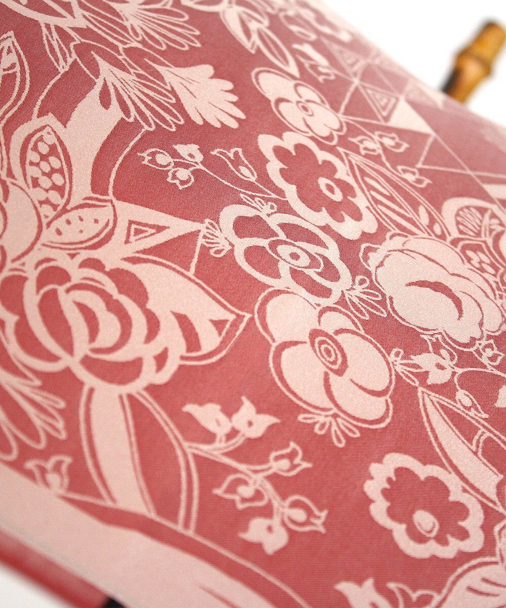 槇田商店 Kirie 更紗 ルージュ 折りたたみ傘 