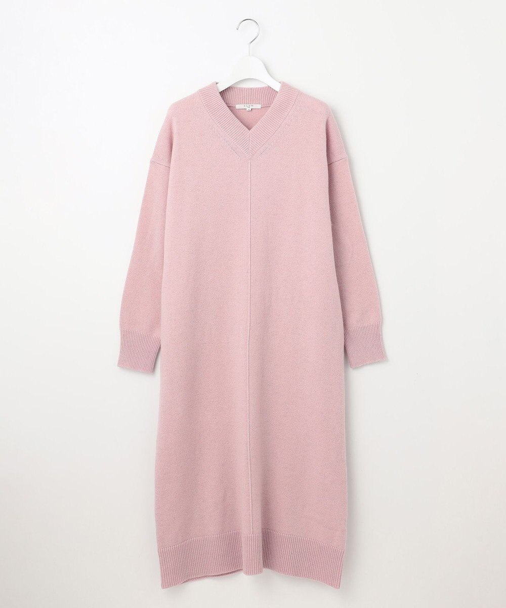 23区 【SLOW/一部店舗限定】ニットトータル Vネック ワンピース 