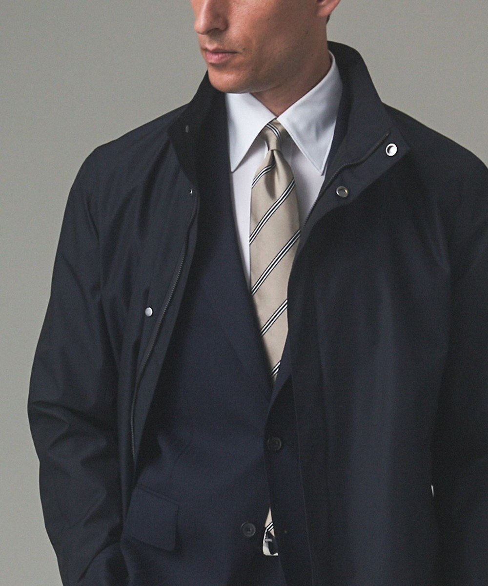 GOTAIRIKU 【防水/軽量/シワになりにくい】ラスタードビーメモリーラミネーションコート_スタンドカラー(24年モデル) 