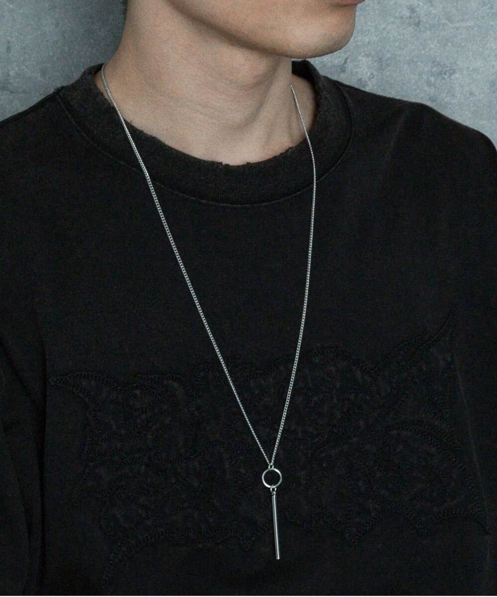 WEGO Mモチーフロングチェーンネックレス 