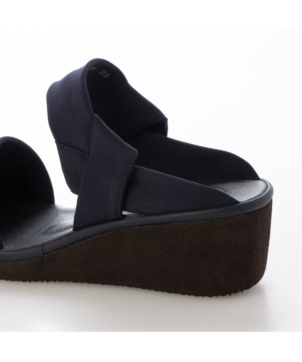 MODE ET JACOMO <D'ICI>ストレッチクロスウェッジサンダル 
