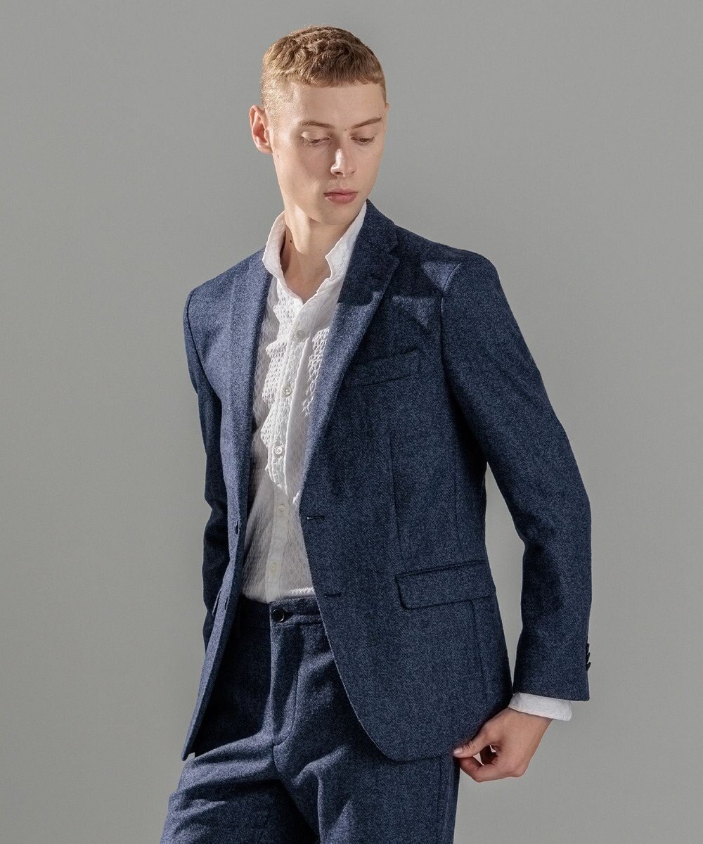 JOSEPH HOMME ライトツイディーブークレ　ジャケット 