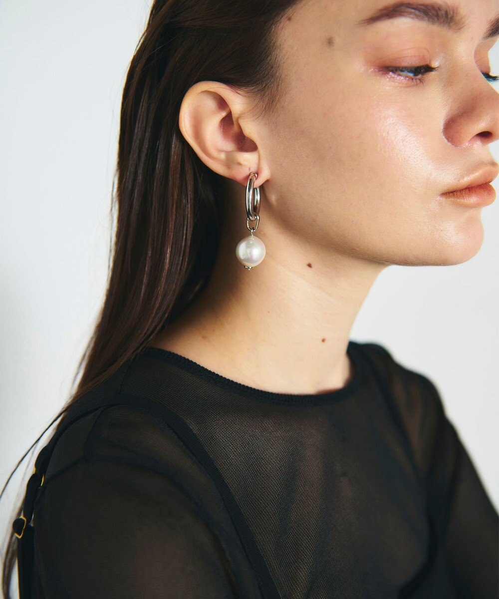 GRACE CONTINENTAL パールリングイヤークリップ 