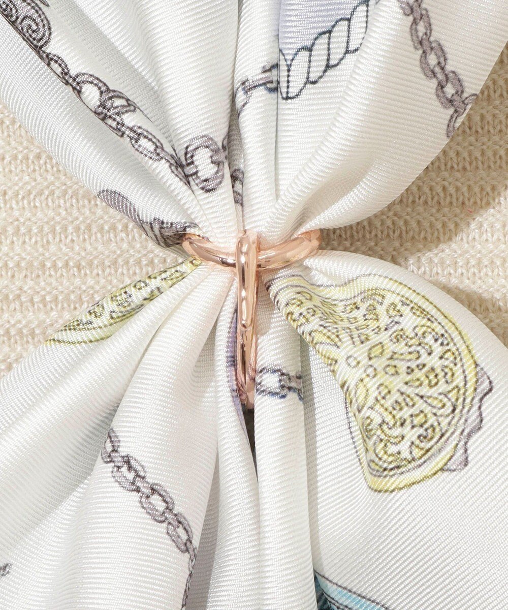 MOONBAT Luna Luce(ルナルーチェ)スカーフリング バックルモチーフ お手持ちのスカーフを通すだけ ギフト 