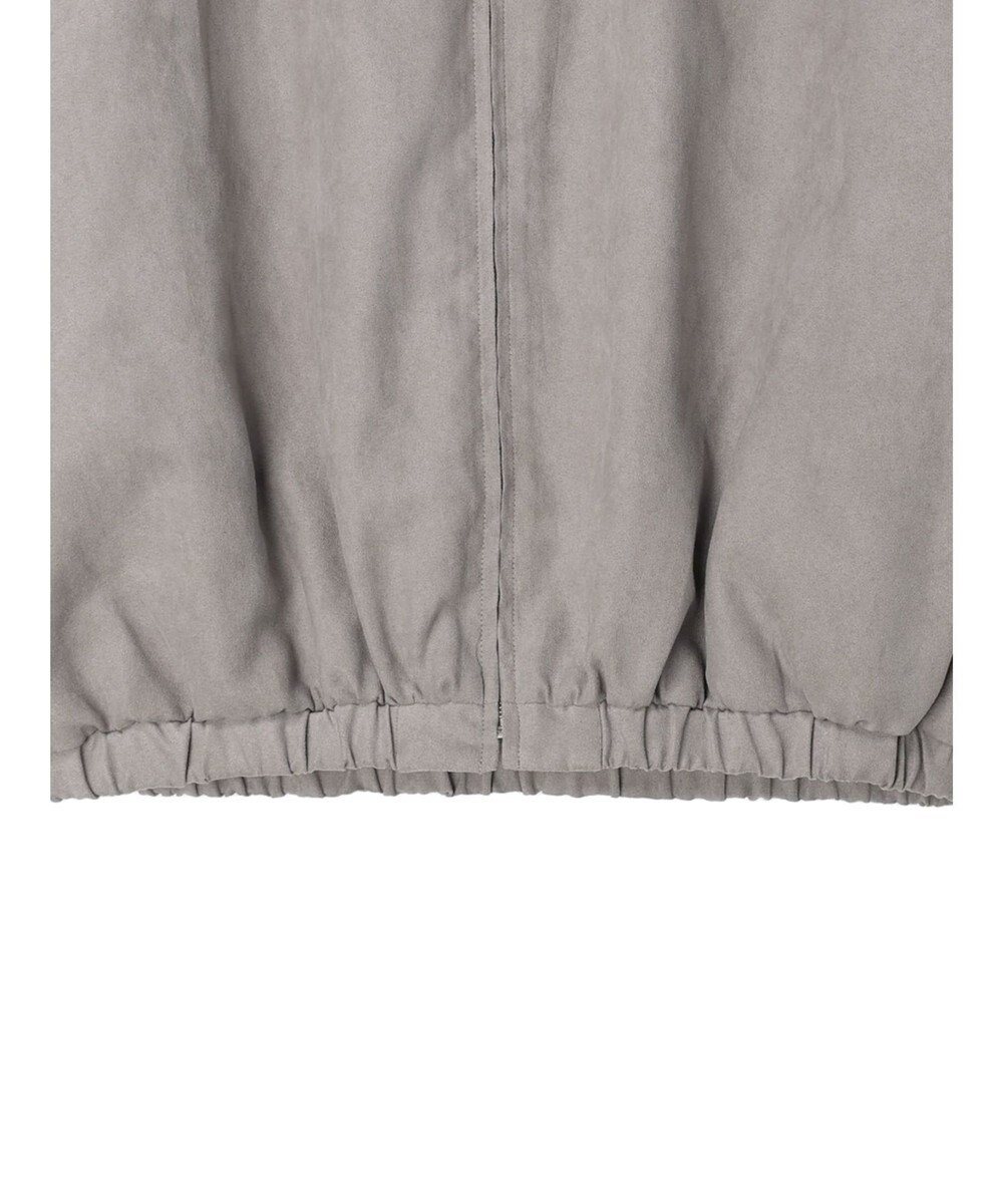 Green Parks スウェード調ギャザーブルゾン 