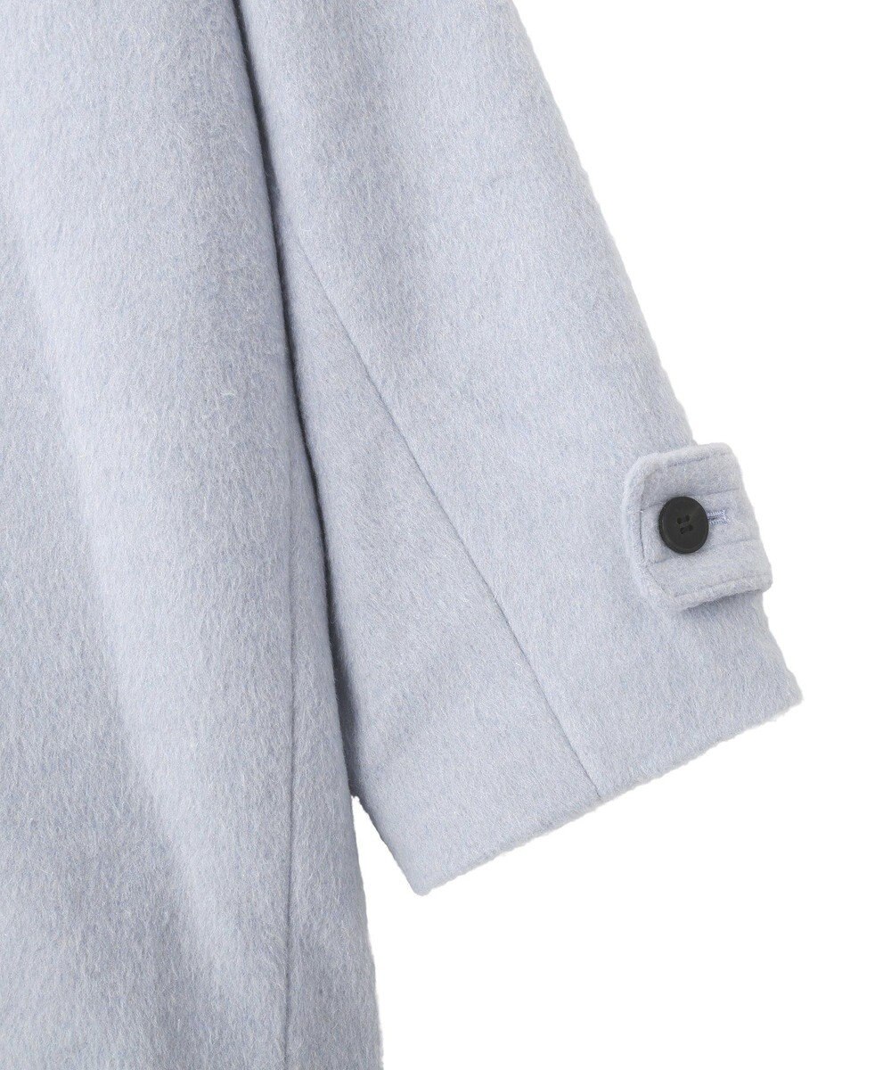 YECCA VECCA ウール混ミドル丈スタンドカラーコート 