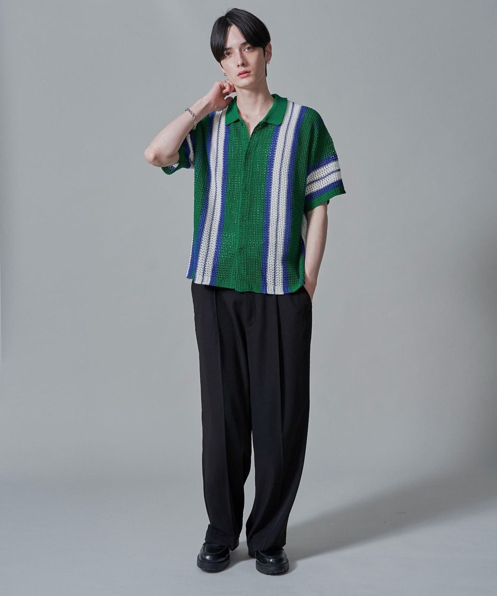 WEGO ラインニットシャツ（SS） 