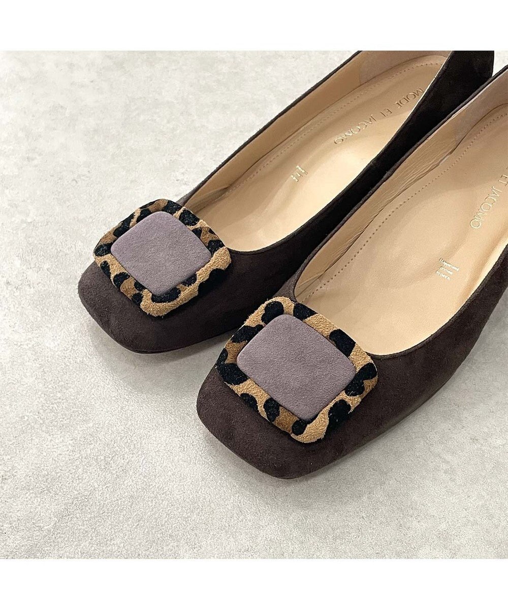 MODE ET JACOMO <MODE ET JACOMO>バックルスクエアトゥパンプス 