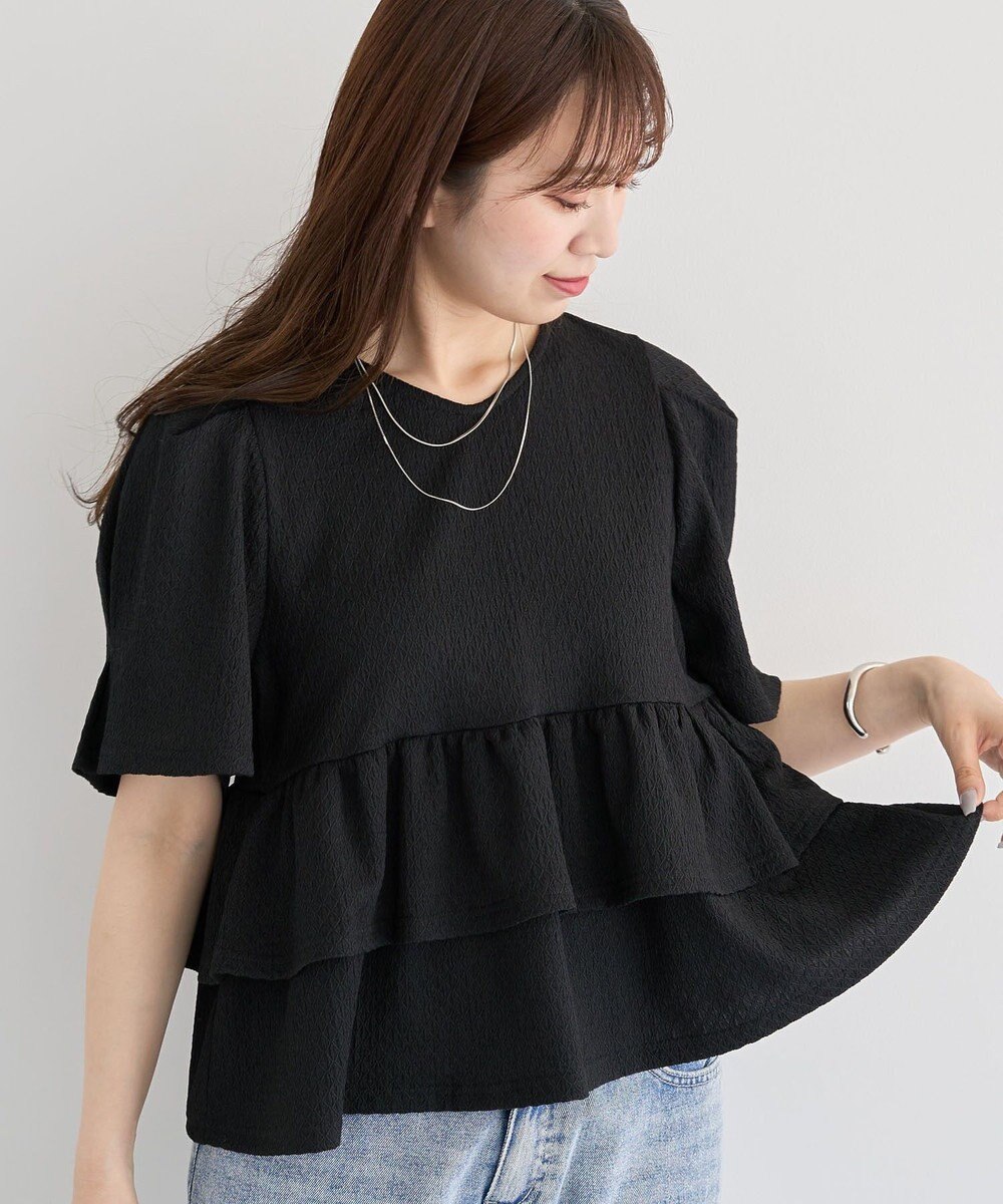 Green Parks ・ＰｅｔｉｔＦｌｅｕｒ　２ｗａｙダイヤ柄プルオーバ 