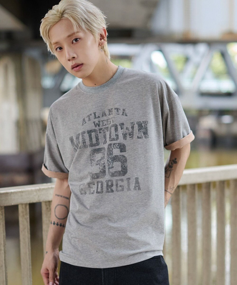 WEGO 【ユニセックス着用ITEM】バイカラーロゴT（SS） 