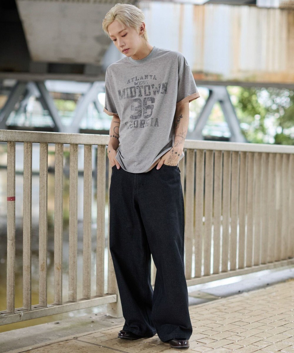 WEGO 【ユニセックス着用ITEM】バイカラーロゴT（SS） 