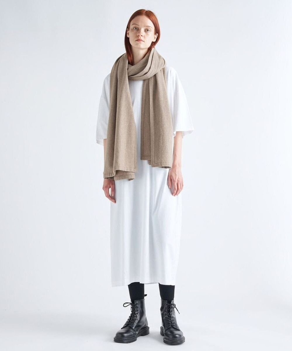 ATON SUVIN 60/2 | オーバーサイズTシャツドレス WHITE