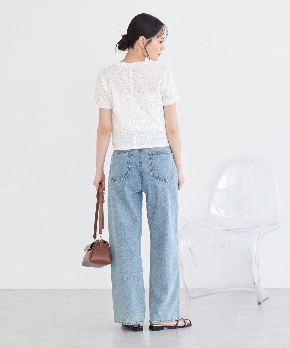 earth music&ecology アイレットミニ裏毛Tシャツ 