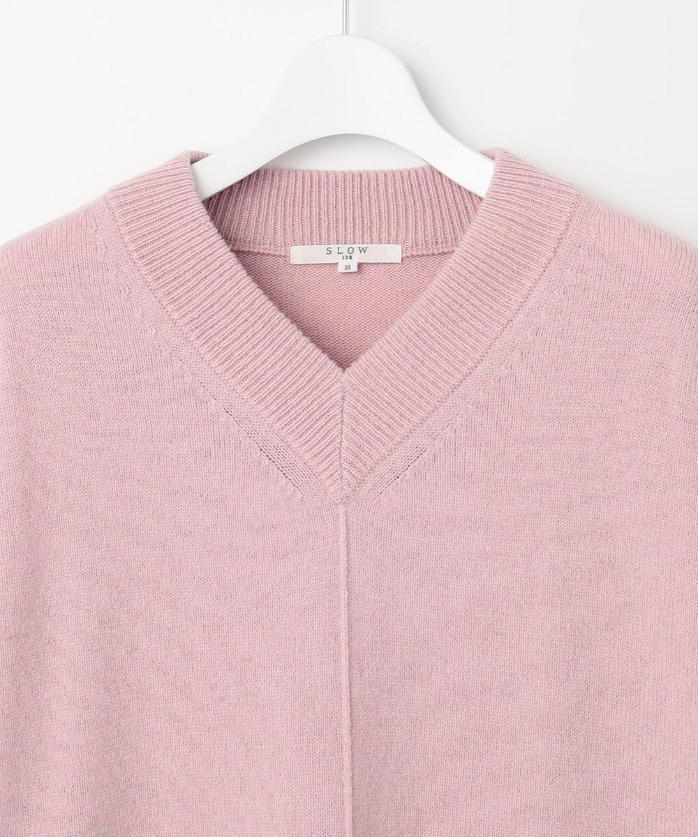 23区 【SLOW/一部店舗限定】ニットトータル Vネック ワンピース 