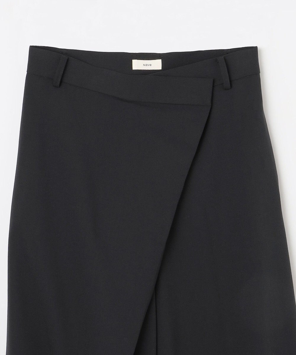 NAVE 【Nave・洗える】スパントロ ワイドラップパンツ 